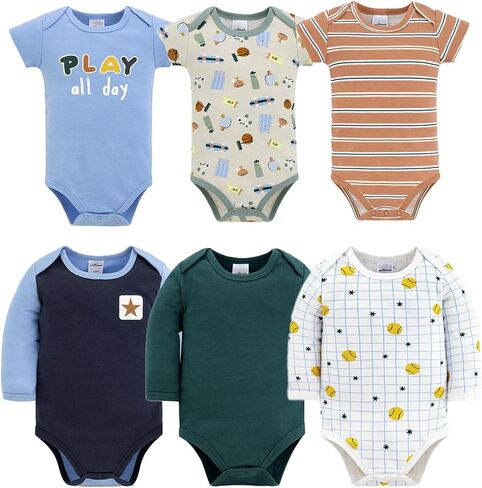 The Peanutshell 23-Piece Baby Boy Clothing Set, 100% Cotton, Newborn Essentials Must Haves, Blue & Multicolor in Kuwait