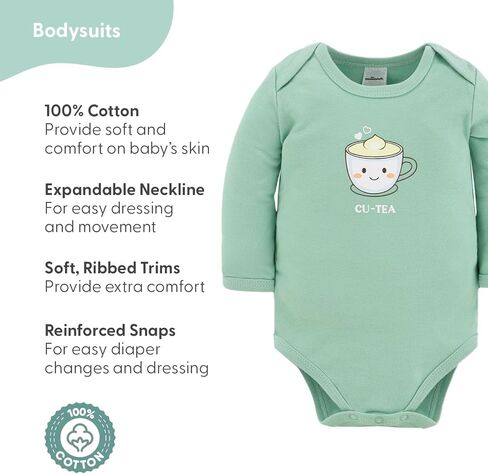 The Peanutshell 23-Piece Gender Neutral Baby Clothing Set, 100% Cotton, Newborn Essentials Must Haves, Cu-Tea in Kuwait