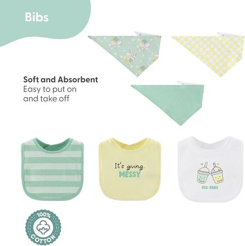 The Peanutshell 23-Piece Gender Neutral Baby Clothing Set, 100% Cotton, Newborn Essentials Must Haves, Cu-Tea in Kuwait