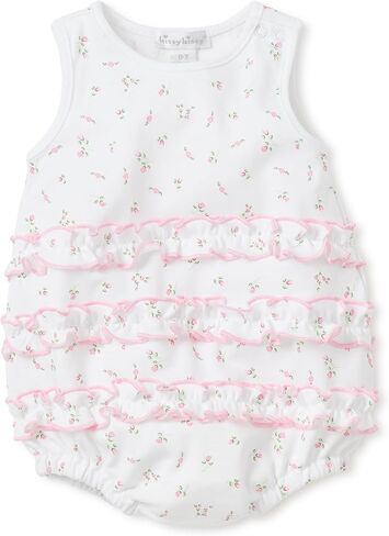 Kissy Kissy Baby Girls 100% Pima Cotton Garden Roses Print Ruffle Bubble, Newborn to 18 Months in Kuwait