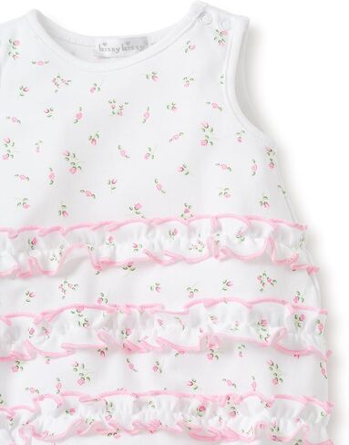 Kissy Kissy Baby Girls 100% Pima Cotton Garden Roses Print Ruffle Bubble, Newborn to 18 Months in Kuwait