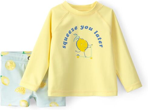 Carter's Baby Boys' 2-piece Rashguard Trunk Set in Kuwait