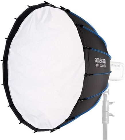 Amaran Light Dome 90 ، 3ft (90cm) Bowens Bowens Mountbox الكبير مع تصميم سريع للإفراج ، ومعدل الضوء الطبيعي ذو 16 جانبًا للقطات الجماعية ، والمقابلات ، وإعدادات الاستوديو ، متوافقة مع أضواء Amaran in Saudi Arabia