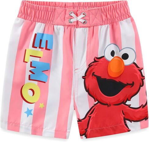 Sesame Street Elmo Boys UPF 50+ Swim Trunks Shorts Bathing Suit for Infant and Toddlers in Saudi Arabia