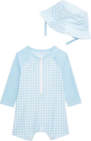 Mud Pie Baby Boy Gingham Rashguard in Kuwait