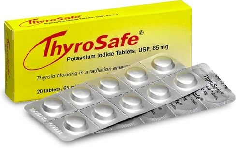 أقراص يوديد البوتاسيوم ثيروساف، 65 ملجم، 20 قرصًا من ThyroSafe in Kuwait
