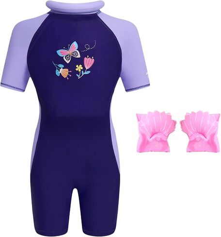 Gogokids Kids Floatation Swimsuit, One Piece Swimwear Float Suit Swim West for Beach Puddle Pool Jumper Boys Girls 2-6 Years in Kuwait