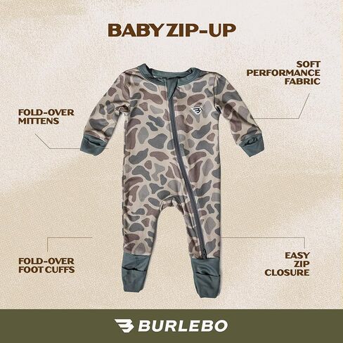Burlebo Baby Zip Up – Soft Performance Fabric with Fold-Over Cuffs in Saudi Arabia