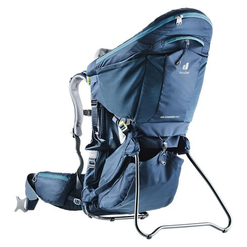 حقيبة ظهر Deuter Kid Comfort Pro لحمل الأطفال للسفر والمشي لمسافات طويلة مع الأطفال الصغار - منتصف الليل in Kuwait