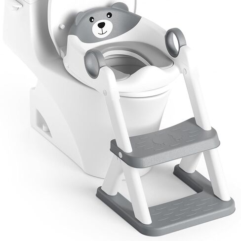 Potty Training Seat, Upgrade Toddler Toilet Seat for Kids Boys Girls, 2 in 1 Potty Training Toilet, Splash Guard Anti-Slip Pad Step Stool in Kuwait