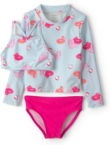 Carter's Baby Girls' 3-piece Rashguard Set in Kuwait
