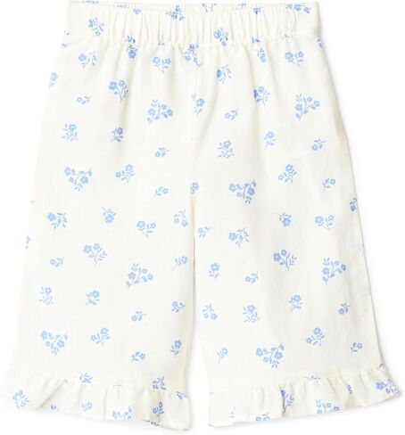 Amazon Essentials x Sofia Grainge Toddlers and Baby Girls' Cotton Linen Wide Leg Pull-on Pant with Ruffles in Kuwait