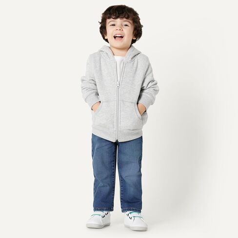Amazon Essentials Unisex Babies' Soft Stretch Pull-On Jeans, Stone Medium Wash, 4T in Kuwait