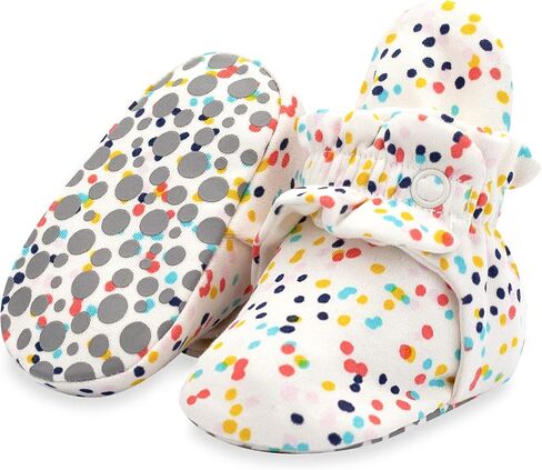 Zutano Unisex Organic Cotton Baby Booties, Stay-On and Non-Slip, Newborn to Toddler in Kuwait