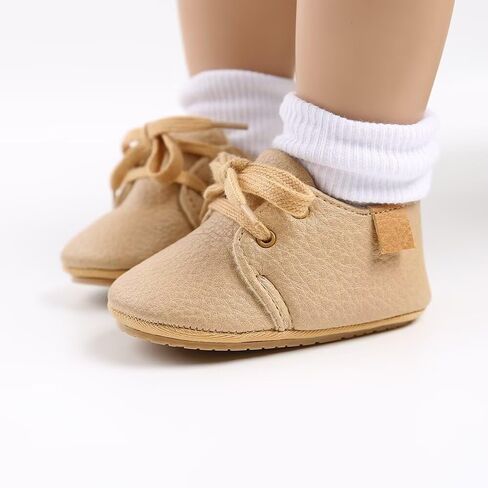 Baby Boys Sneakers PU Leather Soft Rubber Sole Infant Moccasins Anti-Slip Toddler First Walking Shoes Newborn Oxford Loafers in Saudi Arabia