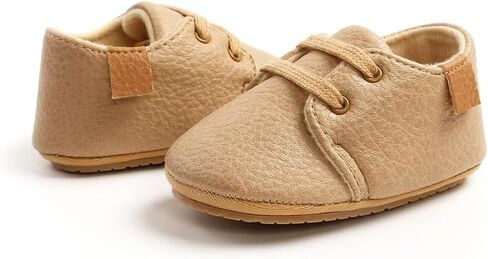 Baby Boys Sneakers PU Leather Soft Rubber Sole Infant Moccasins Anti-Slip Toddler First Walking Shoes Newborn Oxford Loafers in Saudi Arabia
