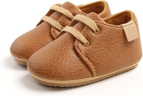 Baby Boys Sneakers PU Leather Soft Rubber Sole Infant Moccasins Anti-Slip Toddler First Walking Shoes Newborn Oxford Loafers in Saudi Arabia