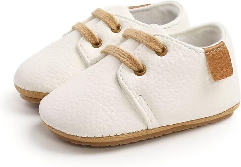 Baby Boys Sneakers PU Leather Soft Rubber Sole Infant Moccasins Anti-Slip Toddler First Walking Shoes Newborn Oxford Loafers in Saudi Arabia
