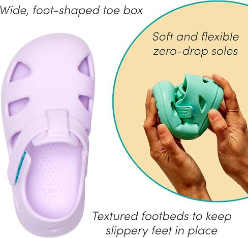 Ten Little Splash Sandals for Toddlers, Kids & Baby - APMA-Approved, Closed Toe, Adjustable Toddler Sandals for Boys & Girls - Flexible EVA, Lightweight, Quick Drying Water Shoes for Kids in Saudi Arabia
