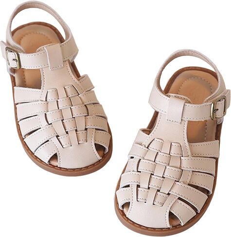 WUIWUIYU Toddler Boys Girls Closed Toe Fisherman Sandals Summer Dress Shoes Water Beach Slides Outdoor Shoes in Kuwait