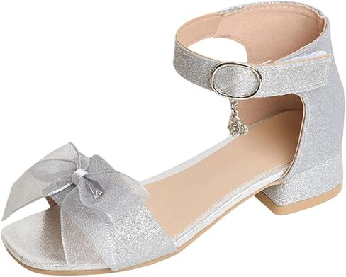 Ctreela Baby Girls Princess Glitter Sandals 2026 Summer Open Toe Cute Bow Wedding School Cushioned Dress Slippers Shoes in Saudi Arabia