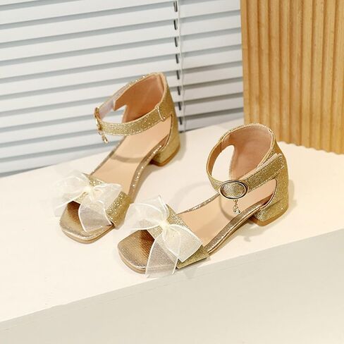 Ctreela Baby Girls Princess Glitter Sandals 2026 Summer Open Toe Cute Bow Wedding School Cushioned Dress Slippers Shoes in Saudi Arabia