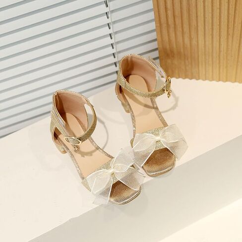 Ctreela Baby Girls Princess Glitter Sandals 2026 Summer Open Toe Cute Bow Wedding School Cushioned Dress Slippers Shoes in Saudi Arabia