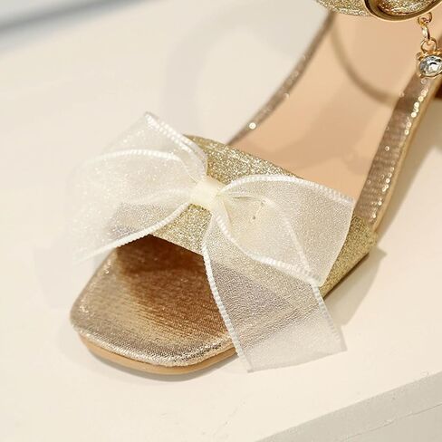 Ctreela Baby Girls Princess Glitter Sandals 2026 Summer Open Toe Cute Bow Wedding School Cushioned Dress Slippers Shoes in Saudi Arabia