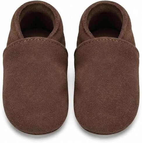 Soft Sole Baby Walking Shoes Suede Leather Moccasins First Step Crib Shoes for Baby Girl and Toddlers in Saudi Arabia