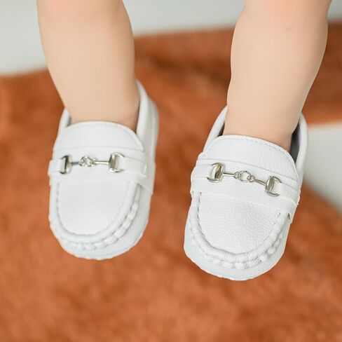 Baby Boys Girls Loafers Soft Sole Toddler Moccasins Sneakers Infant Non-Slip First Walking Crib Dress Shoes in Kuwait