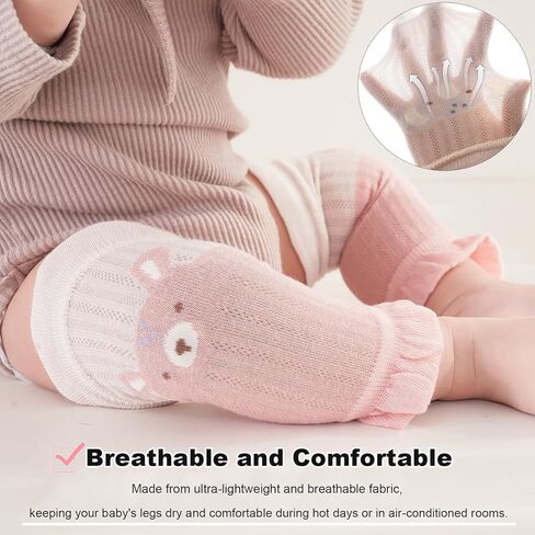 MOMSMENU تدفئة أرجل الأطفال، 4 أزواج من القطن الناعم للأطفال الزحف من عمر 3 إلى 24 شهرًا in Kuwait