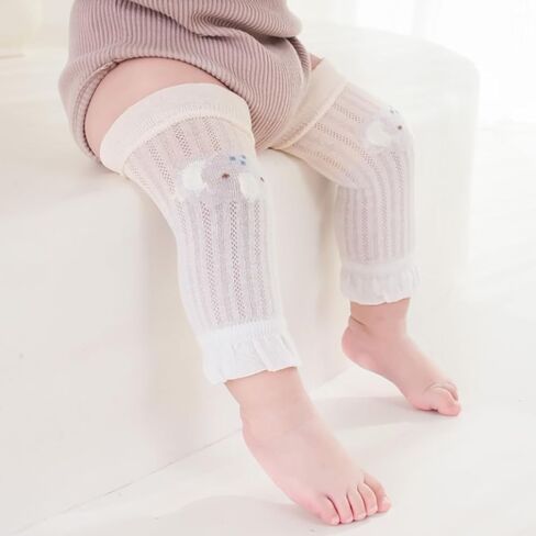 MOMSMENU تدفئة أرجل الأطفال، 4 أزواج من القطن الناعم للأطفال الزحف من عمر 3 إلى 24 شهرًا in Kuwait