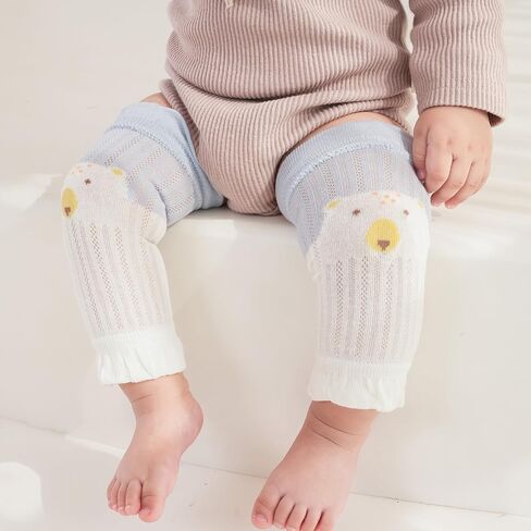 MOMSMENU تدفئة أرجل الأطفال، 4 أزواج من القطن الناعم للأطفال الزحف من عمر 3 إلى 24 شهرًا in Kuwait