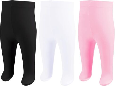 Mini angel Toddler Tights Baby Girl Ballet Tights Girls Ultra Soft Dance Tight Footed Leggings Stockings 2/3 Pack in Saudi Arabia