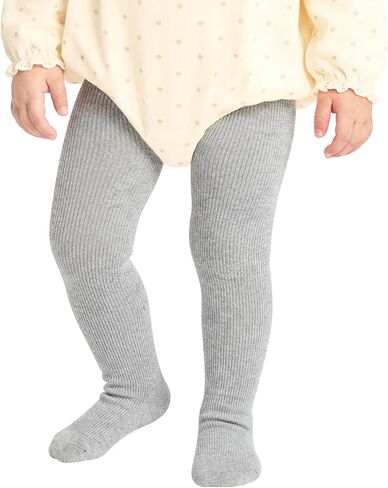 Century Star Baby Tights - Ribbed Cotton Toddler Leggings, Wide Waist & Diaper-Friendly Seamless Infant Stockings for 0-4T in Kuwait