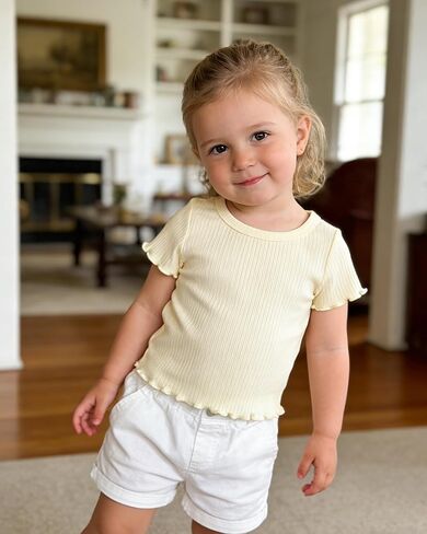 4-Pack Toddler Baby Girl Short Sleeve Tops Summer Colorful Basic Tee Casual T Shirt Pullover Sweatshirt in Kuwait