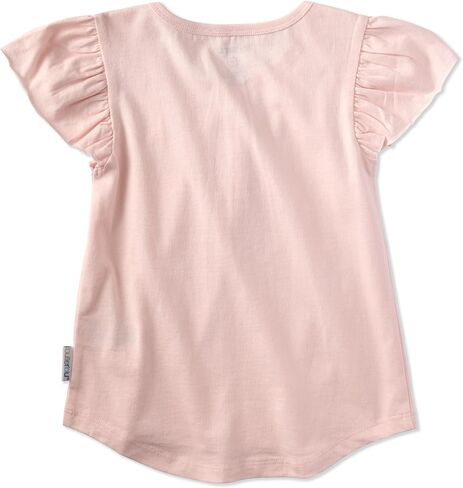 مجموعة تي شيرتات Butterblu Baby Girls' Rose مكونة من 5 تي شيرتات قصيرة الأكمام مكشكشة 100% من القطن العضوي للفتيات in Kuwait