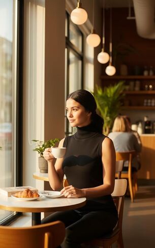 Women‘s Sleeveless Turtleneck Vest, Sleeveless Turtleneck Tops for Women, Rib-Knit Pullover Sweater Top, Soft Breathable in Kuwait
