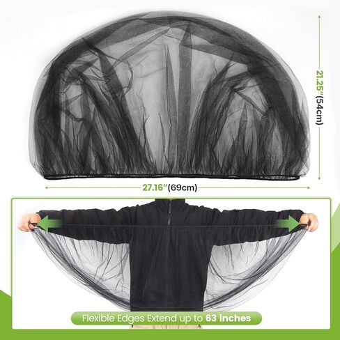 Orzbow 3 Pack Mosquito Net for Stroller | Universal Baby Mosquito Net for Strollers, Car Seats, Bassinets, Cradles, Playards, Pack N Plays and Mini Cribs, Baby Summer Travel Essentials, Black in Saudi Arabia
