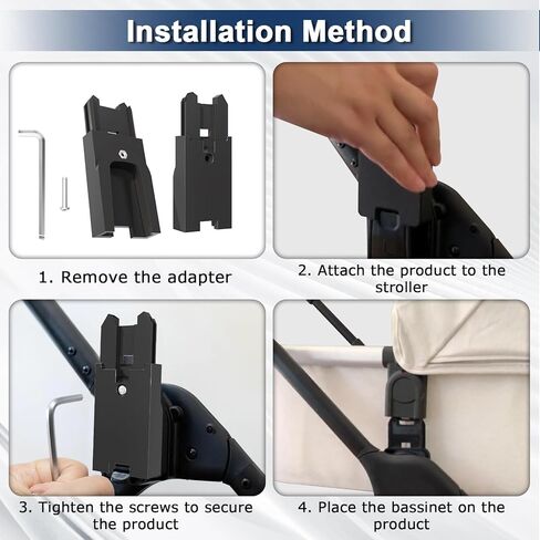 محول/موصل لسرير الأطفال، متوافق مع أسرّة Uppababy V1/V2/V3، يناسب Nuna TRIV Next وعربات الأطفال Nuna SWIV، سهل التركيب، محول آمن ومستقر، قوي ومتين in Kuwait