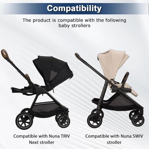 محول/موصل لسرير الأطفال، متوافق مع أسرّة Uppababy V1/V2/V3، يناسب Nuna TRIV Next وعربات الأطفال Nuna SWIV، سهل التركيب، محول آمن ومستقر، قوي ومتين in Kuwait