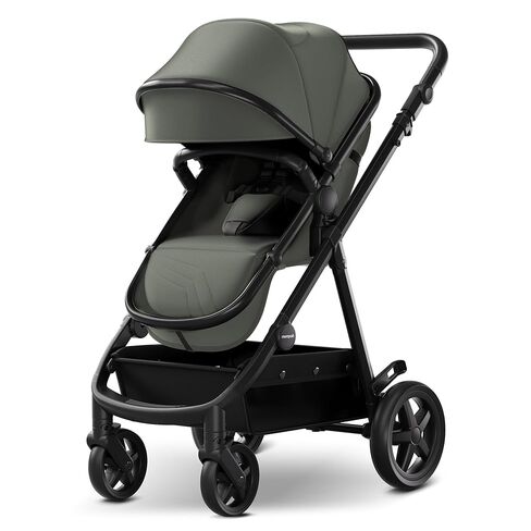 Mompush Meteor2 Baby Stroller 2-in-1 with Newborn Mode, Compatible with Infant Car Seat Adapter Included, Full-Size Bassinet Strollers for Family Outings in Kuwait