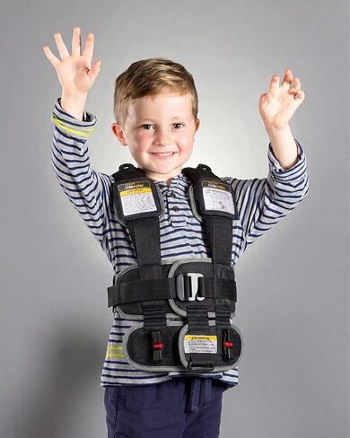RideSafer Travel Vest Gen 6 - صغير (26.5-50 رطلاً) - أسود - مقعد سيارة آمن للأطفال خفيف الوزن ومحمول للسفر وتأجير السيارات ومشاركات الركوب in Kuwait