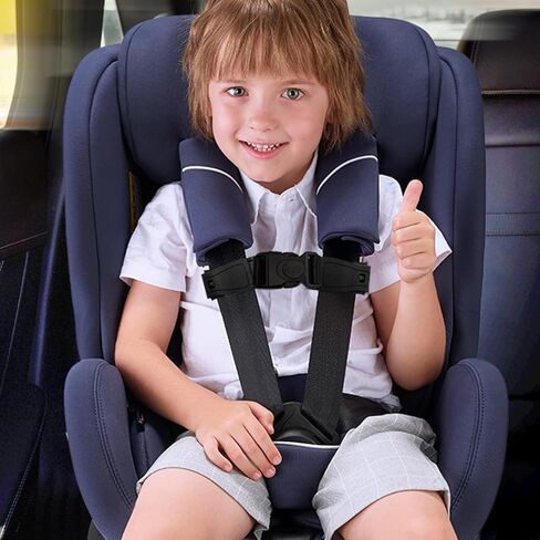 G Ganen Universal Child Chest Harness Clip Anti-Slip Baby Chest Clip Guard Compatible with Seats, Strollers, High Chairs, schoolbags, max. for 1.5 inch Width Harness (Black Set of 1) in Kuwait