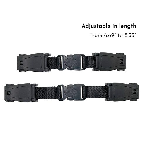 G Ganen Universal Child Chest Harness Clip Anti-Slip Baby Chest Clip Guard Compatible with Seats, Strollers, High Chairs, schoolbags, max. for 1.5 inch Width Harness (Black Set of 1) in Kuwait