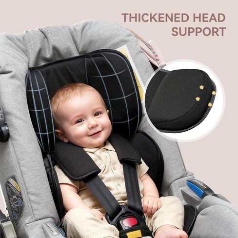 حشوة للرضع من أجل Doona، Graco، Chicco، Evenflo، Safety 1st، نسيج شبكي ناعم ومسامي، وسادة دعم للرأس والجسم. in Kuwait
