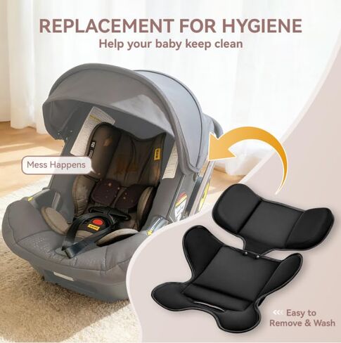 حشوة للرضع من أجل Doona، Graco، Chicco، Evenflo، Safety 1st، نسيج شبكي ناعم ومسامي، وسادة دعم للرأس والجسم. in Kuwait