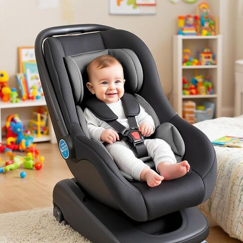 Infant Car Seat Insert Thickened, Breathable & Fold-Go Baby Head & Body Support for Infant, Soft Mesh Car Seat Cushion, Easy-Carry Protector for All Strollers & Carriers, Grey in Kuwait