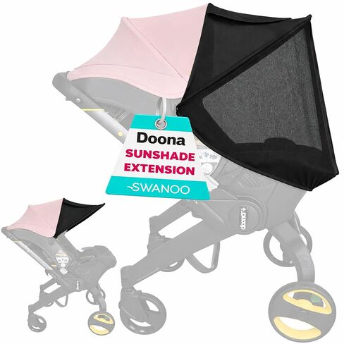Doona Car Seat Sun Shade Extension, Baby Car Seat Sun Cover Canopy Extender, Infant Stroller Sunshade with UV Protection, Breathable Mesh Bug Net, Newborn Travel Shade in Kuwait