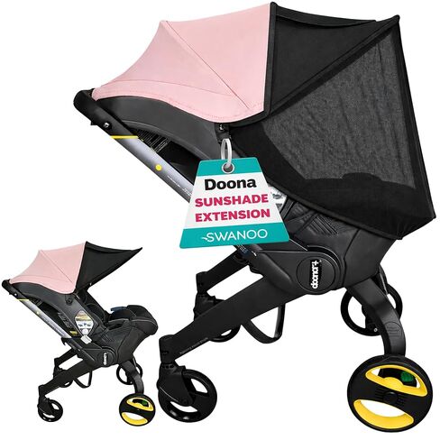 Doona Car Seat Sun Shade Extension, Baby Car Seat Sun Cover Canopy Extender, Infant Stroller Sunshade with UV Protection, Breathable Mesh Bug Net, Newborn Travel Shade in Kuwait